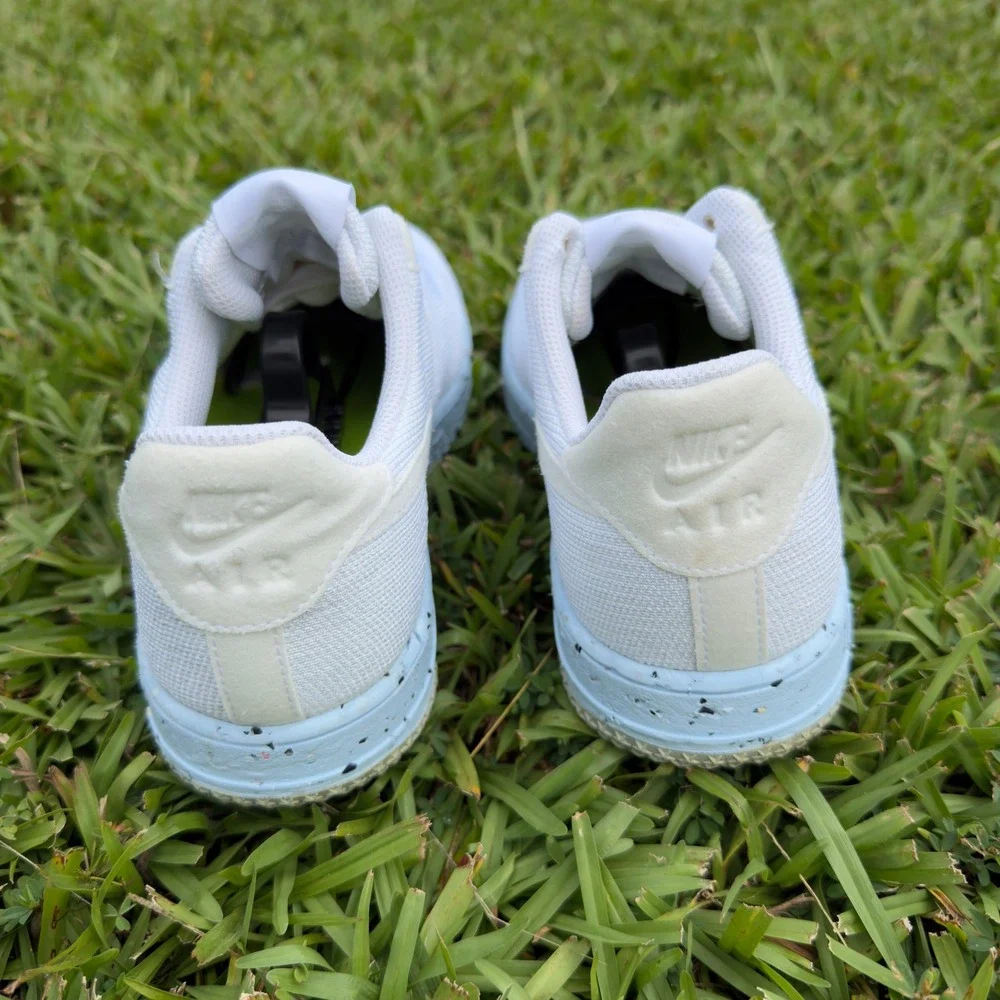 Nike Air Force 1 Crater White Sail Speckled Blue DC7273-100 Womens Size 9